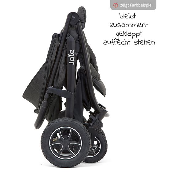 joie 4in1 Kombi-Kinderwagen-Set Mytrax mit Adapter, Babyschale, Babywanne, Isofix-Basis & XXL Zubehörpaket - Laurel