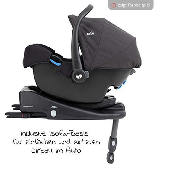 joie 4in1 Kombi-Kinderwagen-Set Mytrax mit Adapter, Babyschale, Babywanne, Isofix-Basis & XXL Zubehörpaket - Laurel