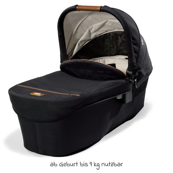 Joie Signature Set passeggino 4in1 Parcel, portata fino a 22 kg con funzione reclinabile, seggiolino auto i-Level-Recline, navicella Ramble XL, adattatore, base Isofix, borsa per il trasporto e pacchetto accessori - Signature - Eclipse