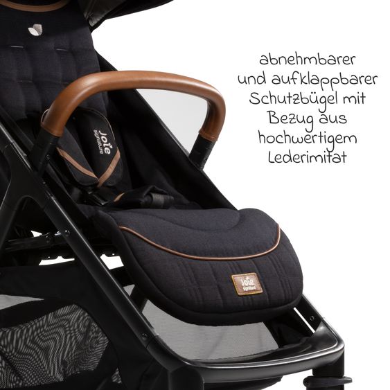 Joie Signature Set passeggino 4in1 Parcel, portata fino a 22 kg con funzione reclinabile, seggiolino auto i-Level-Recline, navicella Ramble XL, adattatore, base Isofix, borsa per il trasporto e pacchetto accessori - Signature - Eclipse