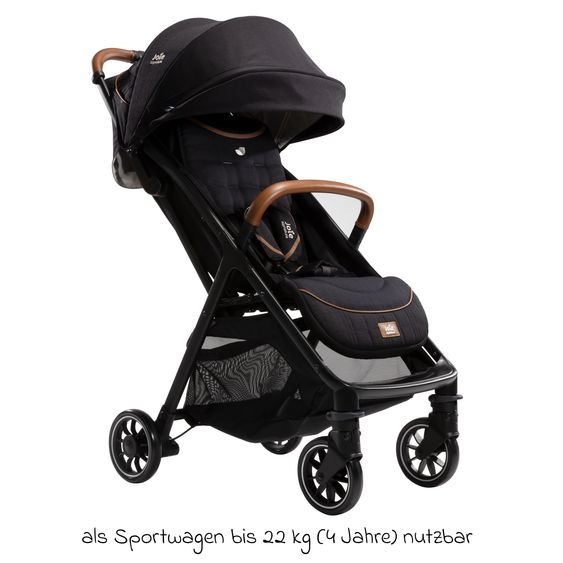 Joie Signature Set passeggino 4in1 Parcel, portata fino a 22 kg con funzione reclinabile, seggiolino auto i-Level-Recline, navicella Ramble XL, adattatore, base Isofix, borsa per il trasporto e pacchetto accessori - Signature - Eclipse