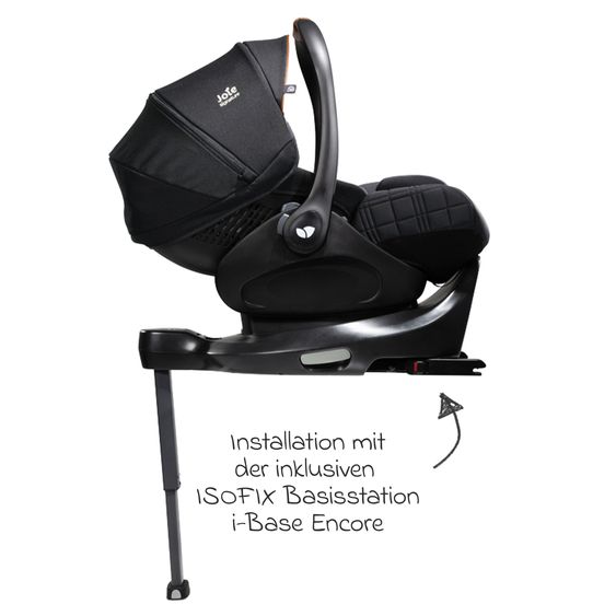 Joie Signature Set passeggino 4in1 Parcel, portata fino a 22 kg con funzione reclinabile, seggiolino auto i-Level-Recline, navicella Ramble XL, adattatore, base Isofix, borsa per il trasporto e pacchetto accessori - Signature - Eclipse