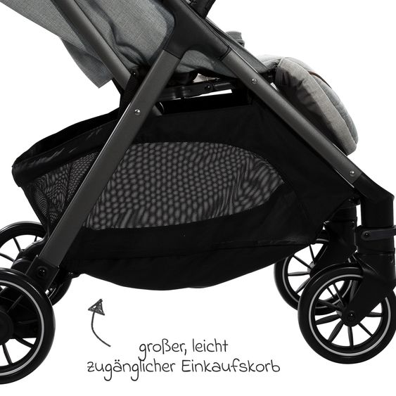 Joie Signature Set passeggino Parcel 4in1 con capacità di carico fino a 22 kg con funzione reclinabile, seggiolino auto i-Level-Recline, navicella Ramble XL, adattatore, base Isofix, borsa per il trasporto e pacchetto accessori - Signature - Oyster