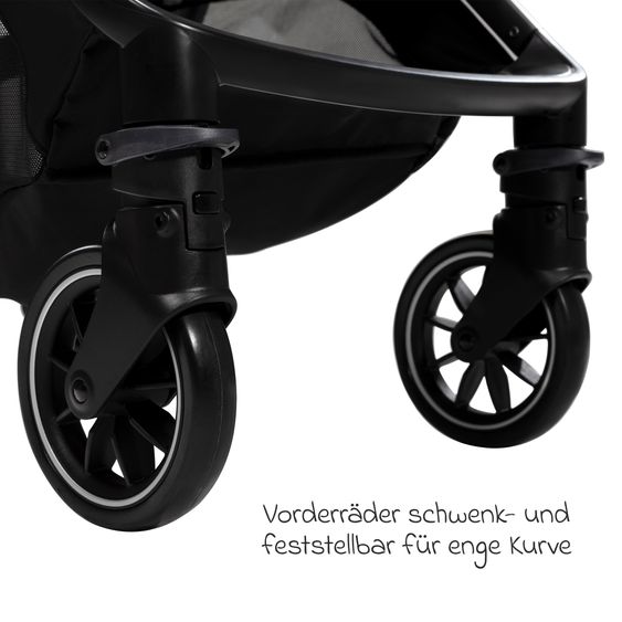 Joie Signature 4in1 baby carriage set Parcel up to 22 kg load capacity with reclining function, i-Level-Recline infant car seat, Ramble XL carrycot, adapter, Isofix base, transport bag & accessories package - Signature - Carbon