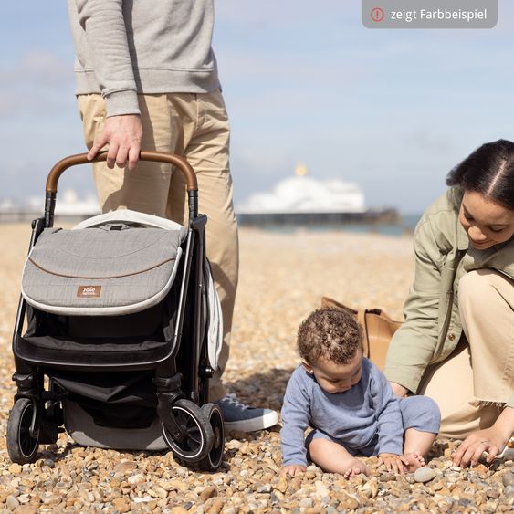 Joie Signature 4in1 baby carriage set Parcel up to 22 kg load capacity with reclining function, i-Level-Recline infant car seat, Ramble XL carrycot, adapter, Isofix base, transport bag & accessories package - Signature - Carbon