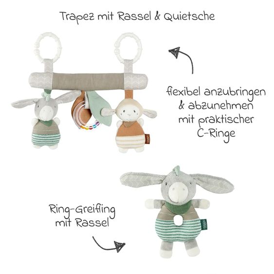 joie 4in1 Kombi-Kinderwagen-Set Versatrax bis 22 kg belastbar mit Babywanne Ramble XL, Babyschale Pebble Pro, Isofix-Basis, Activity-Trapez, Schmusetuch, Greifling, Adapter & Zubehörpaket - Moonlight