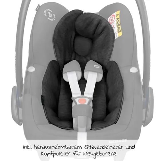 joie 4in1 Kombi-Kinderwagen-Set Versatrax bis 22 kg belastbar mit Babywanne Ramble XL, Babyschale Pebble Pro, Isofix-Basis, Activity-Trapez, Schmusetuch, Greifling, Adapter & Zubehörpaket - Moonlight