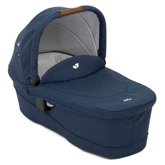 joie 4in1 Kombi-Kinderwagen-Set Versatrax bis 22 kg belastbar - umsetzbare Sitzeinheit, Babywanne Ramble XL, Babyschale i-Snug 2, Adapter, Isofix-Basis & Zubehör Paket - Deep Sea