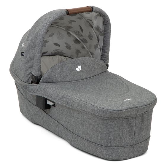 joie 4in1 Kombi-Kinderwagen-Set Versatrax bis 22 kg belastbar - umsetzbare Sitzeinheit, Babywanne Ramble XL, Babyschale i-Snug 2, Adapter, Isofix-Basis & Zubehör Paket - Grey Flower