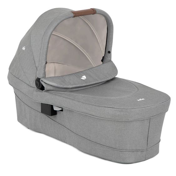 joie 4in1 Kombi-Kinderwagen-Set Versatrax bis 22 kg belastbar - umsetzbare Sitzeinheit, Babywanne Ramble XL, Babyschale i-Snug 2, Adapter, Isofix-Basis & Zubehör Paket - Pebble