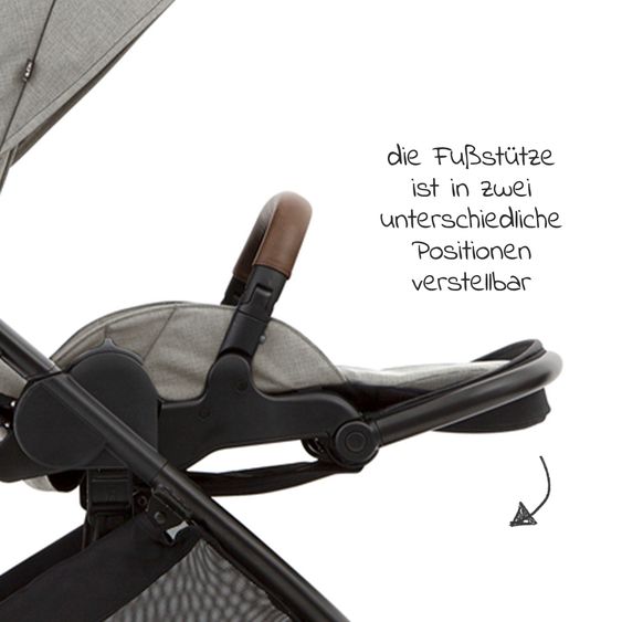 joie 4in1 Kombi-Kinderwagen-Set Versatrax bis 22 kg belastbar - umsetzbare Sitzeinheit, Babywanne Ramble XL, Babyschale i-Snug 2, Adapter, Isofix-Basis & Zubehör Paket - Pebble