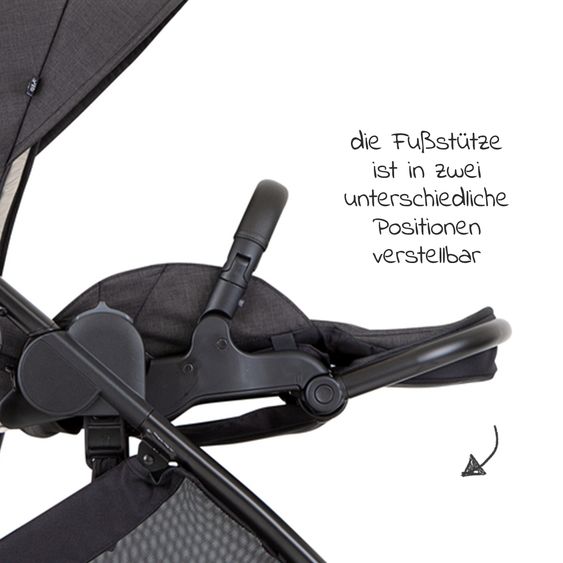 joie 4in1 Kombi-Kinderwagen-Set Versatrax bis 22 kg belastbar - umsetzbare Sitzeinheit, Babywanne Ramble XL, Babyschale i-Snug 2, Adapter, Isofix-Basis & Zubehör Paket - Shale