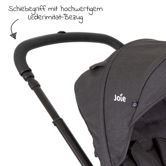 joie 4in1 Kombi-Kinderwagen-Set Versatrax bis 22 kg belastbar - umsetzbare Sitzeinheit, Babywanne Ramble XL, Babyschale i-Snug 2, Adapter, Isofix-Basis & Zubehör Paket - Shale