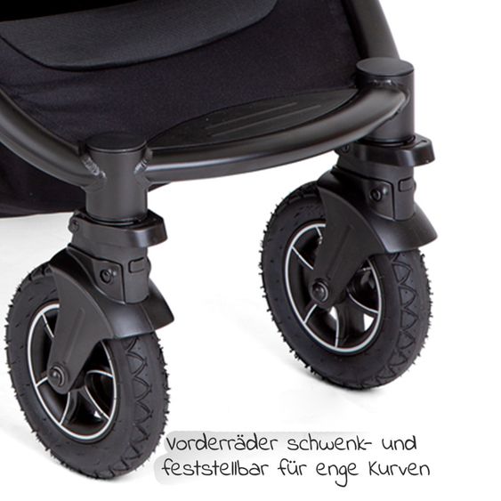 joie 4in1 Kombi-Kinderwagen-Set Versatrax bis 22 kg belastbar - umsetzbare Sitzeinheit, Babywanne Ramble XL, Babyschale i-Snug 2, Adapter, Isofix-Basis & Zubehör Paket - Shale