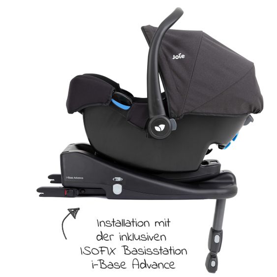 joie Set passeggino 4in1 Versatrax Combi con navicella, navicella, base Isofix, adattatore e pacchetto accessori XXL - Pavement