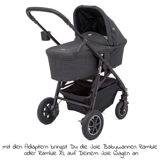 joie Adapter für Litetrax Pro, Litetrax Pro Air, Mytrax Pro, Litetrax, für Ramble, Ramble XL & Babyschalen - Black