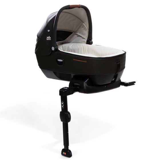 Joie Signature Auto-Babywanne Calmi R129 im Auto und auf den Kinderwagen Vinca, Aeria, Finiti verwendbar inkl. Regenschutz - Signature - Eclipse