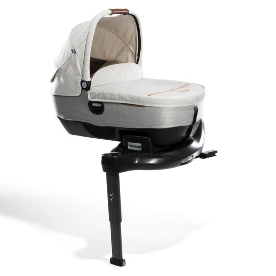 Joie Signature Auto-Babywanne Calmi R129 im Auto und auf den Kinderwagen Vinca, Aeria, Finiti verwendbar inkl. Regenschutz - Signature - Oyster