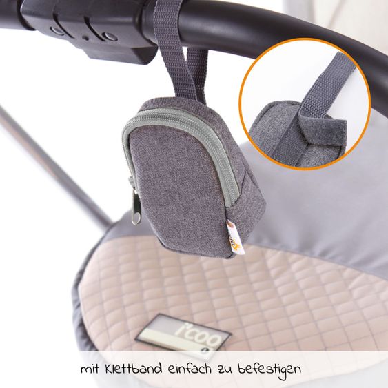 joie Babyschale Gemm Gr. 0+ - ab Geburt-15 Monate (ab Geburt-13kg) inkl. Sitzverkleinerer, Einschlagdecke & Schnullerbox - Shale