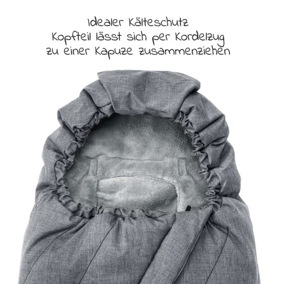joie Babyschale Gemm Gr. 0+ - ab Geburt-15 Monate (ab Geburt-13kg) inkl. Sitzverkleinerer, Fußsack & Schnullerbox - Shale