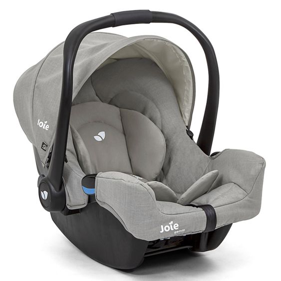 joie Babyschale Gemm Gruppe 0+ - ab Geburt bis 15 Monate (ab Geburt-13 kg) inkl. Sitzverkleinerer & Sonnenverdeck - Pebble