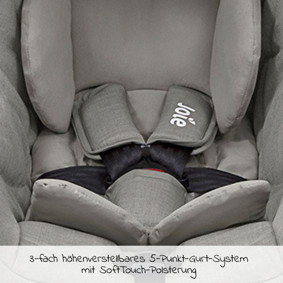 joie Babyschale Gemm Gruppe 0+ - ab Geburt bis 15 Monate (ab Geburt-13 kg) inkl. Sitzverkleinerer & Sonnenverdeck - Pebble