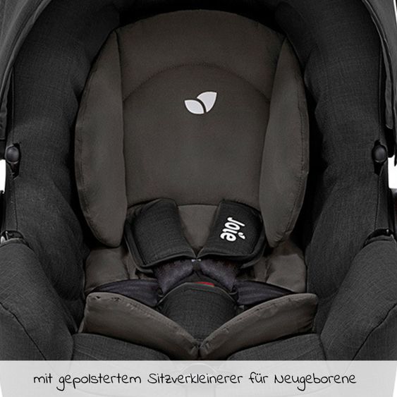 joie Baby car seat Gemm Group 0+ - from birth to 15 months (from birth-13 kg) incl. seat reducer & sun canopy - Shale