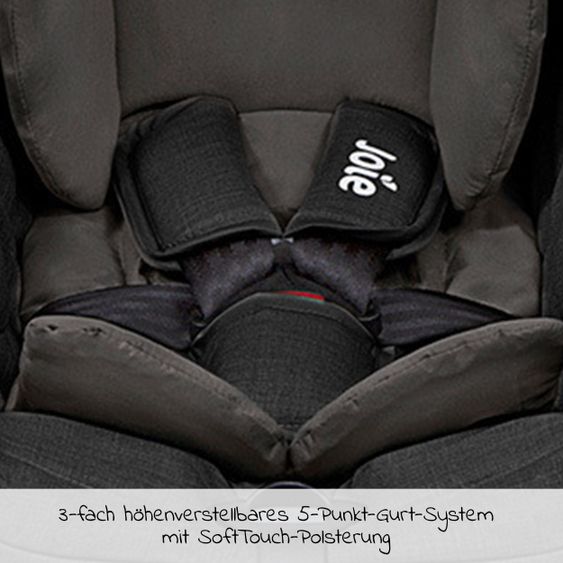 joie Baby car seat Gemm Group 0+ - from birth to 15 months (from birth-13 kg) incl. seat reducer & sun canopy - Shale