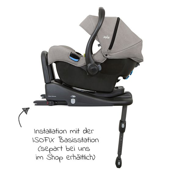 joie Baby car seat i-Gemm 2 i-Size from birth - 13 kg (40 cm - 85 cm) - Pebble