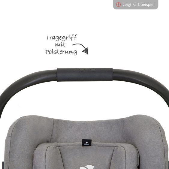 joie Babyschale i-Gemm 2 i-Size ab Geburt - 13 kg (70 cm - 85 cm) & Zubehörpaket - Pavement