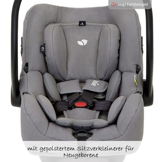joie Babyschale i-Gemm 2 i-Size ab Geburt - 13 kg (70 cm - 85 cm) & Zubehörpaket - Pavement