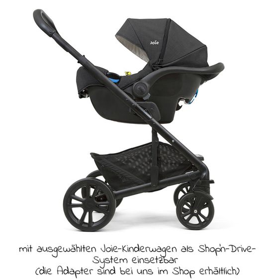 joie Seggiolino auto i-Gemm 2 i-Size dalla nascita - 13 kg (70 cm - 85 cm) & pacchetto accessori - Shale