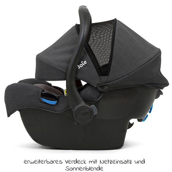 joie Seggiolino auto i-Gemm 2 i-Size dalla nascita - 13 kg (70 cm - 85 cm) & pacchetto accessori - Shale