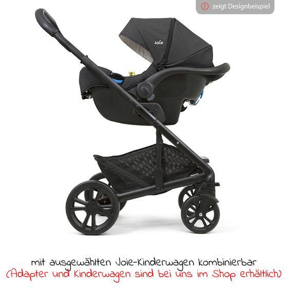 joie Babyschale i-Gemm 3 i-Size ab Geburt- 13 kg (40 cm -85 cm) inkl. Sitzverkleinerer - Pavement