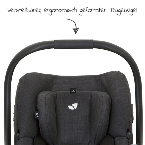 joie Babyschale i-Gemm 3 i-Size ab Geburt- 13 kg (40 cm -85 cm) inkl. Sitzverkleinerer - Pavement