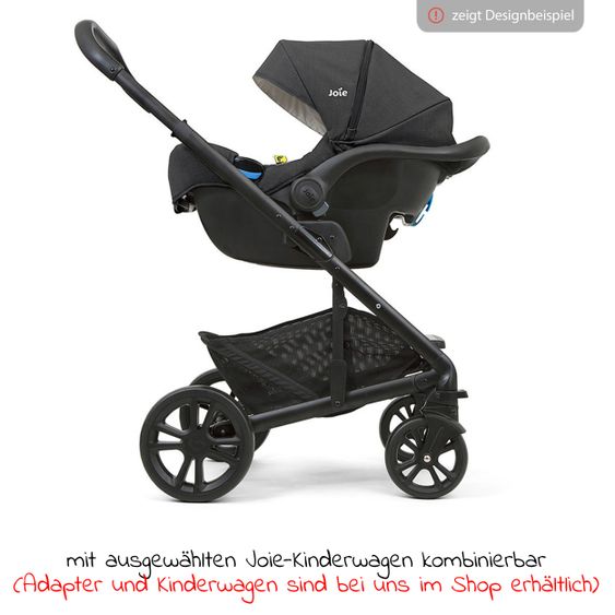 joie Babyschale i-Gemm 3 i-Size ab Geburt-13 kg (40 cm-85 cm) inkl. Sitzverkleinerer - Pebble