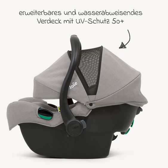 joie Infant car seat i-Gemm 3 i-Size from birth - 13 kg (40 cm - 85 cm) incl. seat reducer - Quartz