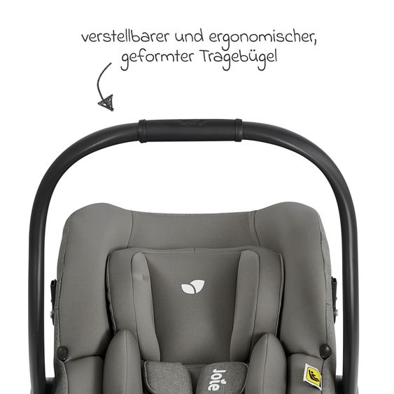 joie Infant car seat i-Gemm 3 i-Size from birth - 13 kg (40 cm - 85 cm) incl. seat reducer - Quartz
