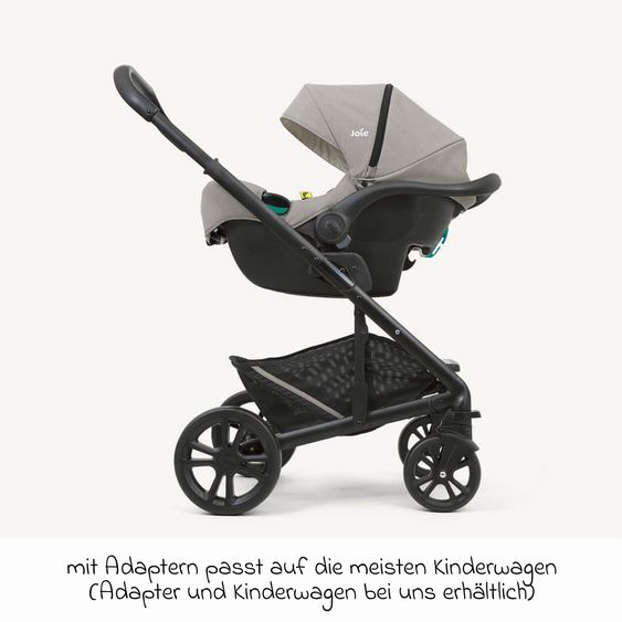 joie Infant car seat i-Gemm 3 i-Size from birth - 13 kg (40 cm - 85 cm) incl. seat reducer - Quartz