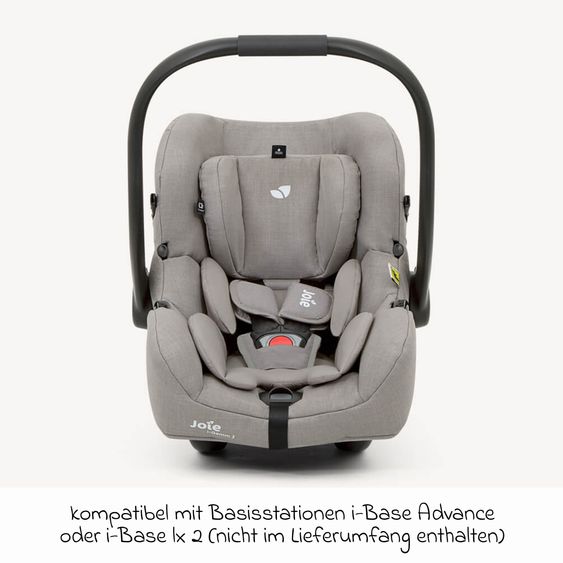 joie Infant car seat i-Gemm 3 i-Size from birth - 13 kg (40 cm - 85 cm) incl. seat reducer - Quartz
