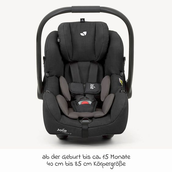 joie Infant car seat i-Gemm 3 i-Size from birth - 13 kg (40 cm - 85 cm) incl. seat reducer - Raven