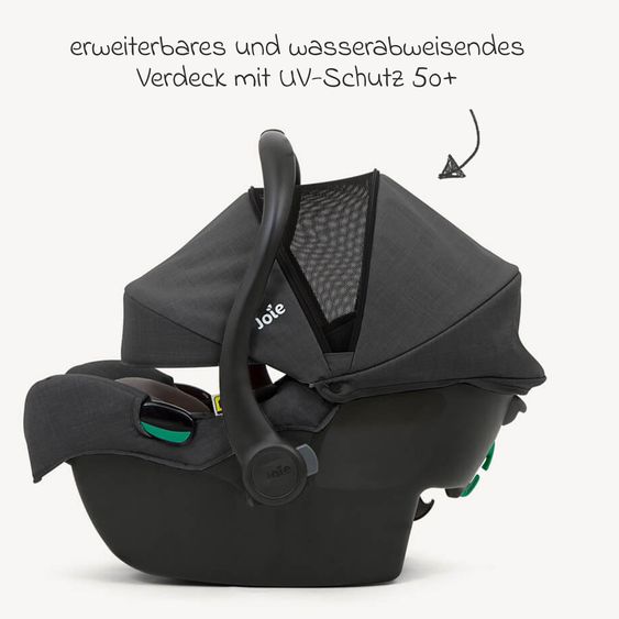 joie Infant car seat i-Gemm 3 i-Size from birth - 13 kg (40 cm - 85 cm) incl. seat reducer - Raven