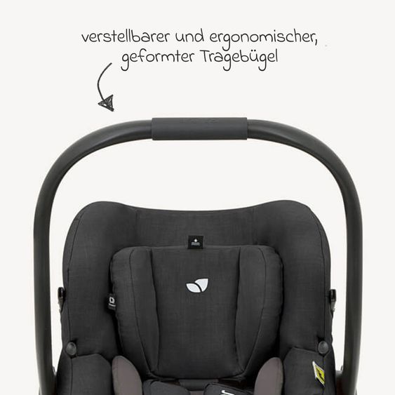 joie Infant car seat i-Gemm 3 i-Size from birth - 13 kg (40 cm - 85 cm) incl. seat reducer - Raven