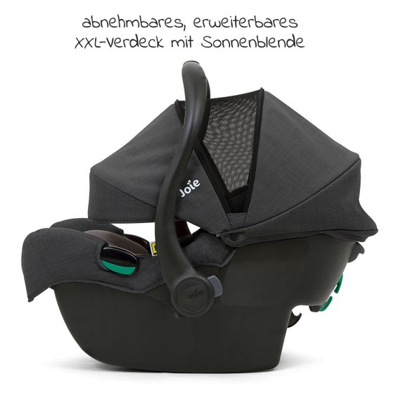 joie Baby car seat i-Gemm 3 i-Size from birth-13 kg (40 cm-85 cm) incl. seat reducer - Shale