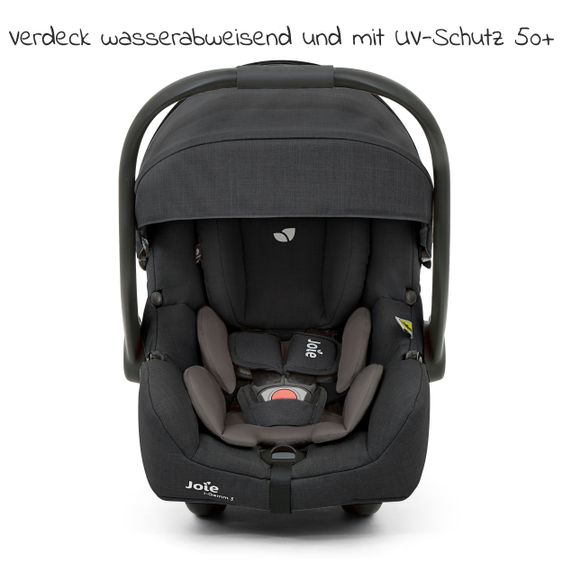 joie Baby car seat i-Gemm 3 i-Size from birth-13 kg (40 cm-85 cm) incl. seat reducer - Shale