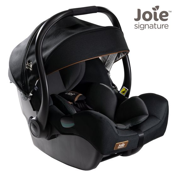 Joie Signature Babyschale i-Jemini i-Size ab Geburt - 13 kg (40 cm - 85 cm) inkl. Sitzverkleinerer & Sonnenverdeck - Signature - Eclipse