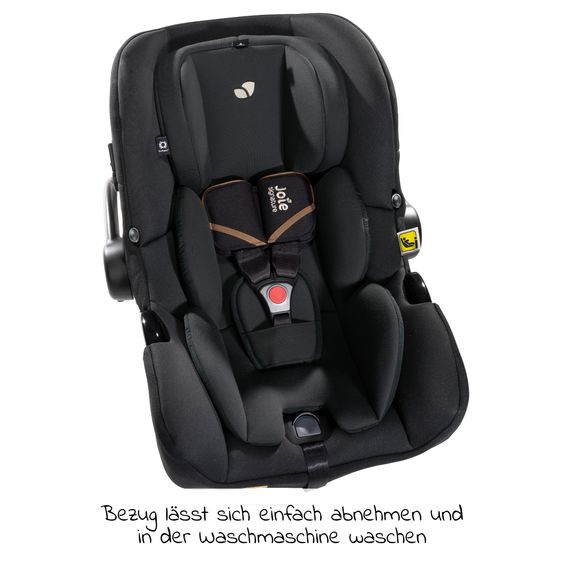 Joie Signature Babyschale i-Jemini i-Size ab Geburt - 13 kg (40 cm - 85 cm) inkl. Sitzverkleinerer & Sonnenverdeck - Signature - Eclipse