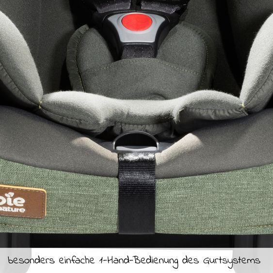 Joie Signature Babyschale i-Jemini i-Size ab Geburt - 13 kg (40 cm - 85 cm) inkl. Sitzverkleinerer & Sonnenverdeck - Signature - Pine