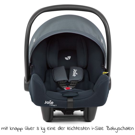 joie i-Snug 2 i-Size infant car seat from birth-13 kg (40 cm-75 cm) incl. i-Base Advance & FREE car seat protector - Lagoon