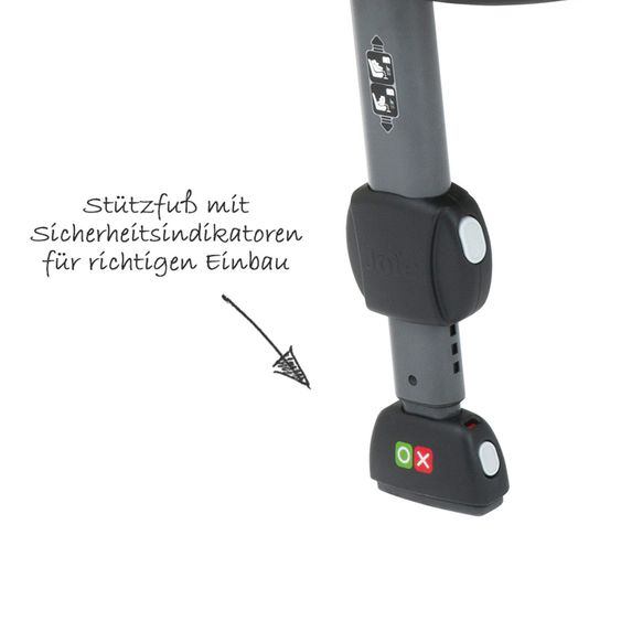 joie Babyschale i-Snug 2 i-Size ab Geburt-13 kg (40 cm-75 cm) inkl. i-Base Advance & GRATIS Autositz-Schutzunterlage - Pebble